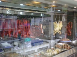 上海コムガー　店内のお肉たち