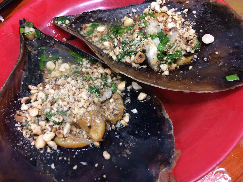 フーコック島の海鮮料理　貝