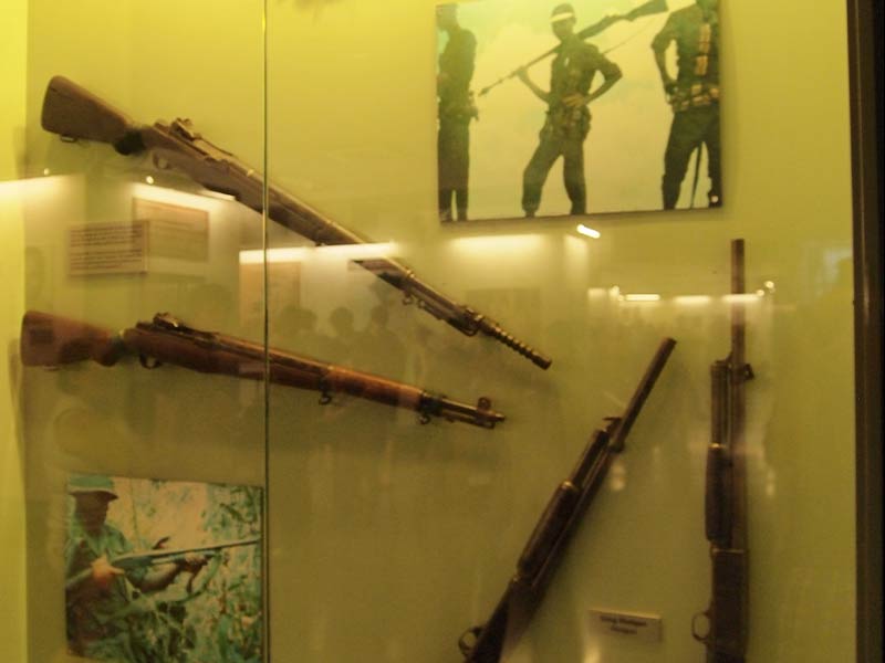 戦争証跡博物館の展示物