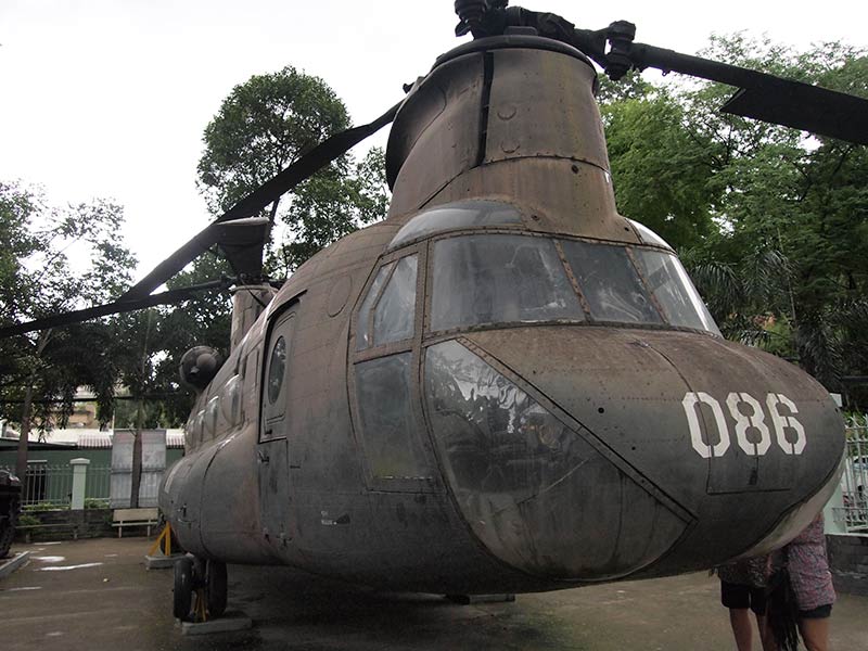 戦争証跡博物館のヘリコプター