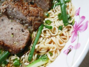 ベトナムラーメン Hoang Gia Mi Thit Boの麺