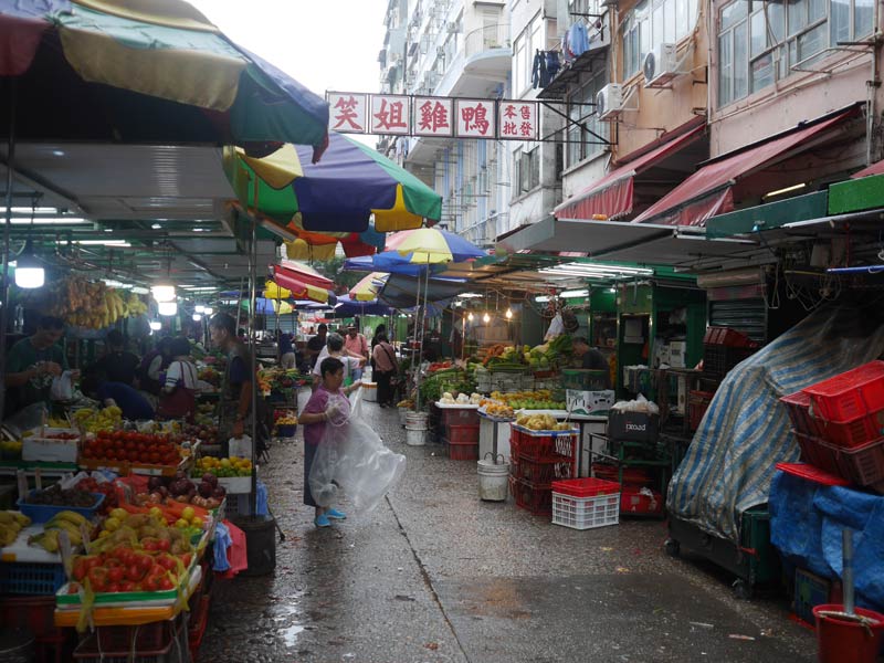 香港の市場