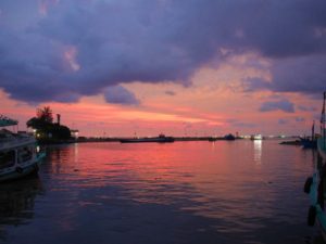 フーコック島の夕日