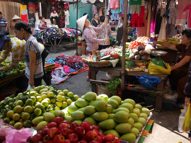 チョロン サータイ市場 果物売り場
